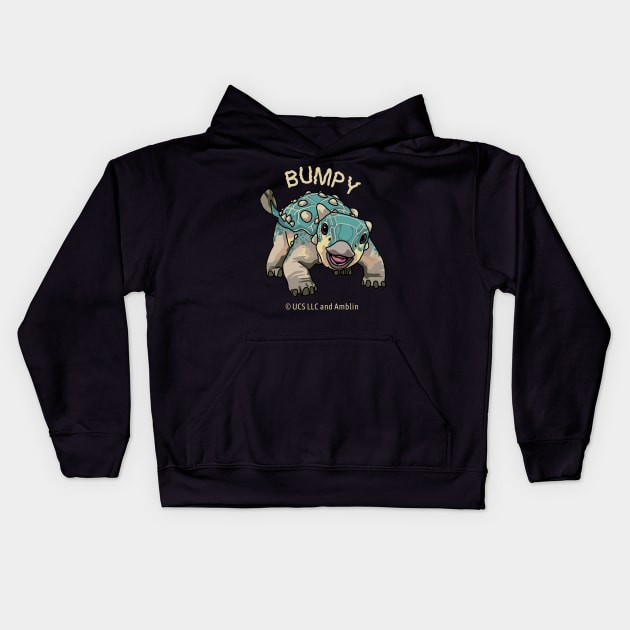 Bumpy From Camp Cretaceous Kids Hoodie by Slightly Unhinged